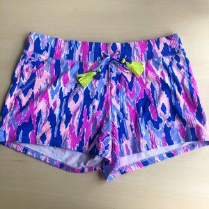 Lilly Pulitzer Yasmin Shorts Comfy Pink Blue M